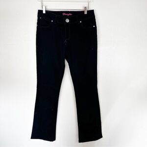 Wrangler Black Bell Botton Jeans Wide Leg Boot Barn Size 32
